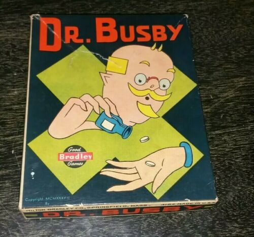 Dr Busby Game Milton Bradley Company Early edition Copyright 1937 Complete