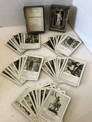 The Cincinnati Game Co. 1901 Illustrated Mythology Card Game No. 1129 - COMPLETE