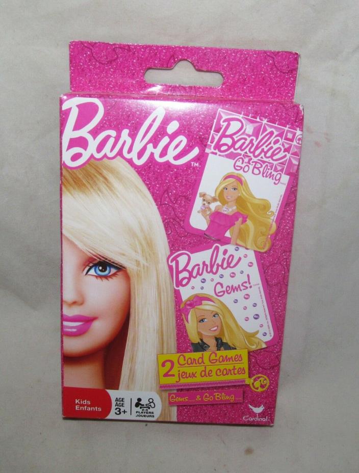Barbie Fashion Doll Pink Go Bling Gems Giant Card Game Pack NRFB Birthday Gift