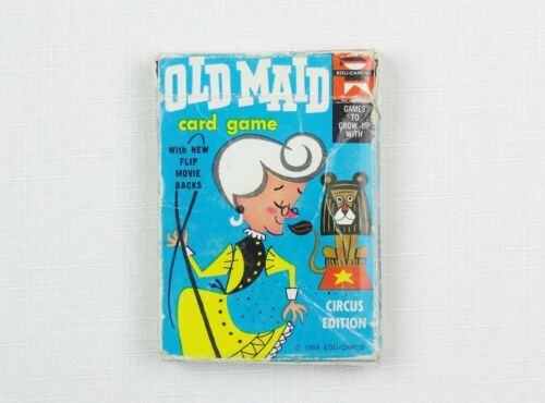 Vintage ED-U-CARDS Card Game OLD MAID Circus Edition