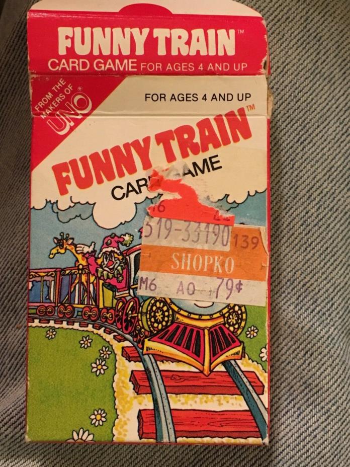 4 Vintage Card Games - SNAP, Funny Train, Crazy 8's Tail The Donkey