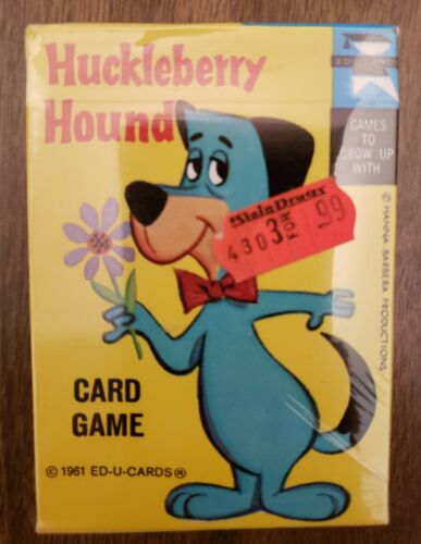 VINTAGE HUCKLEBERRY HOUND 1961 EDU-CARD GAME SEALED NOS