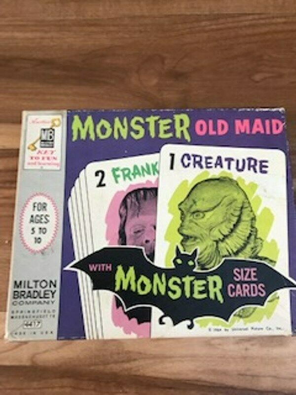 Vintage 1964  Milton Bradley Monster Old Maid