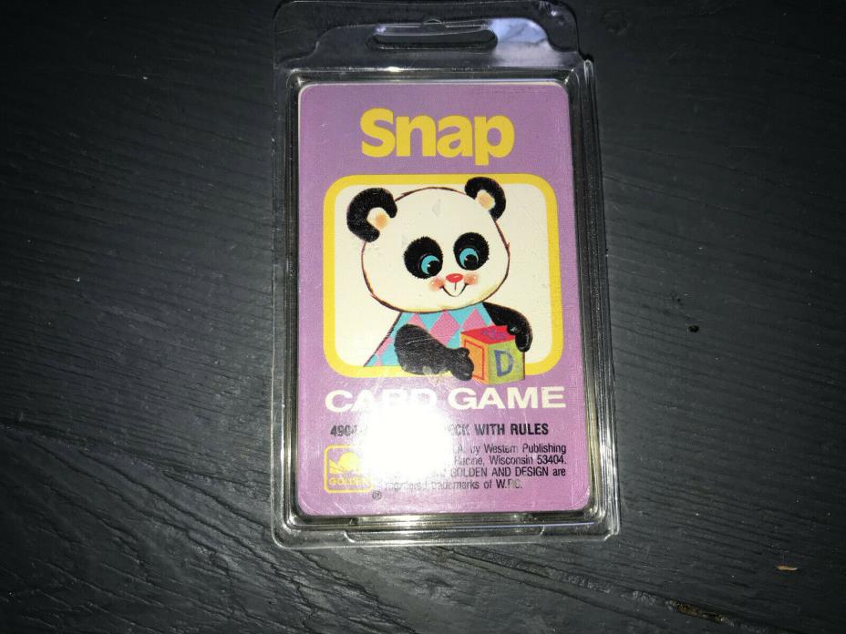 Vintage Snap Card Game Golden Western Publishing 4904-2 Matching EUC! Children's