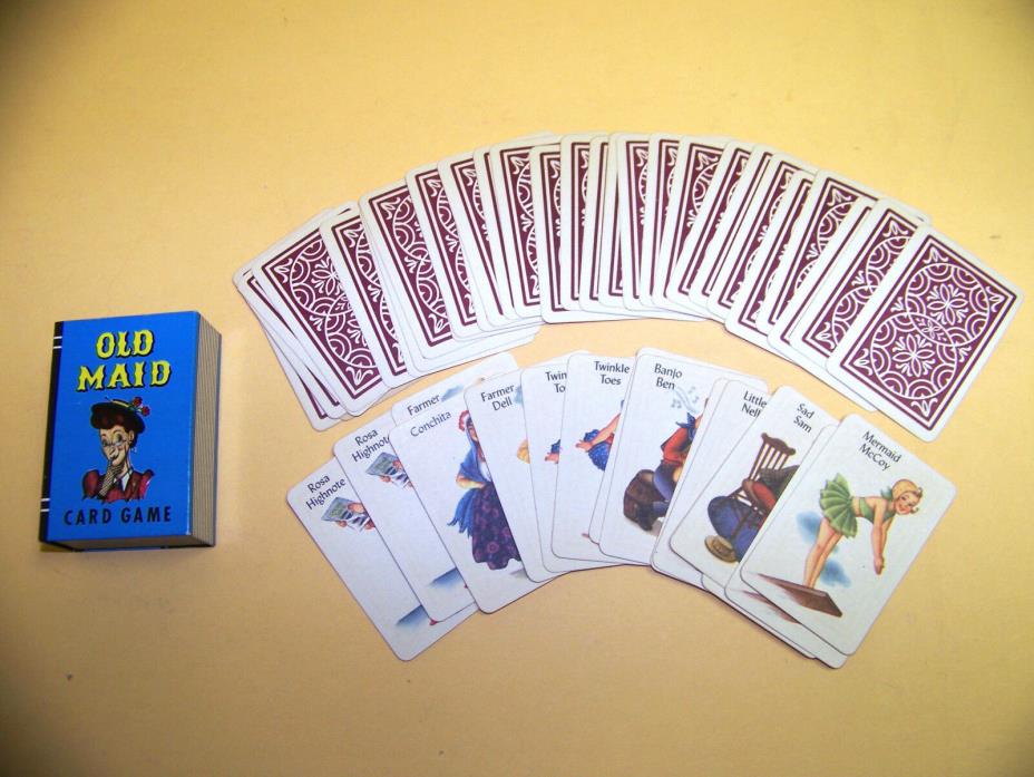 Vintage Miniature Whitman Old Maid Card Game