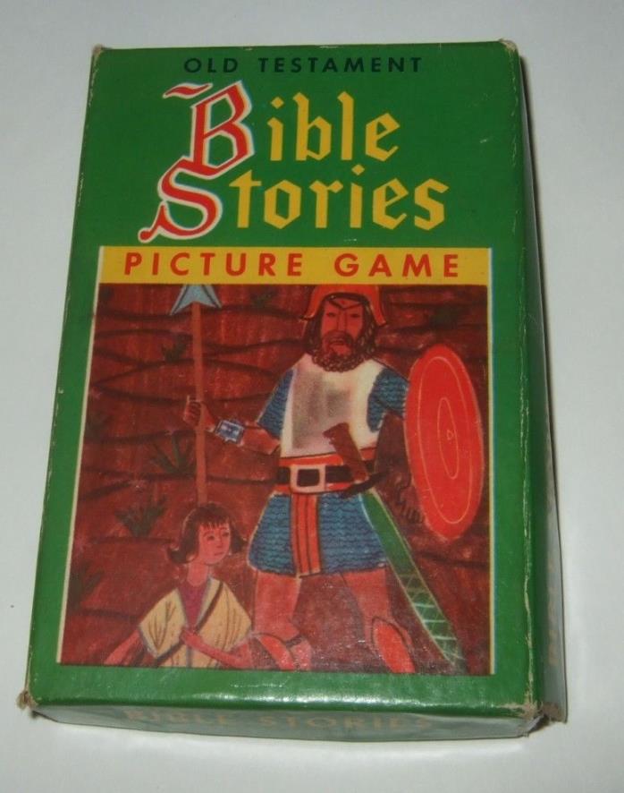 Bible Stories Card Game Vintage Card Game Old Testament Bible Picture Game 1950s
