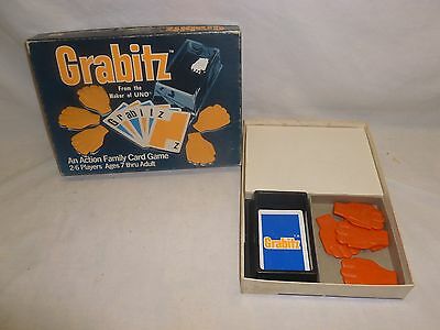 Vtg Retro 70s 1979 Hand Slap Action Family Card Game Grabitz  Makers Of Uno