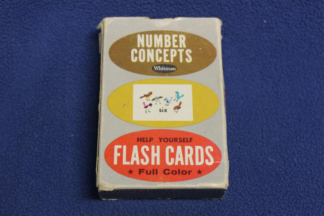 Vintage Whitman Number Concepts Flash Cards