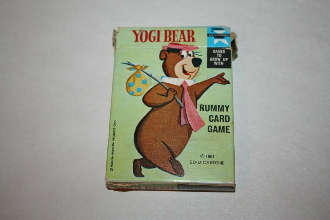 Yogi Bear Rummy Card Game, ED-U-Cards 1961