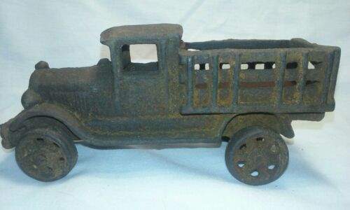 CAST IRON STAKE BED TRUCK