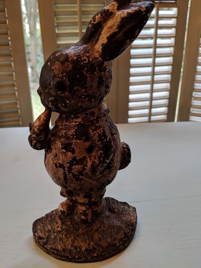 Hubley cast iron bunny Peter Rabbit  door stop