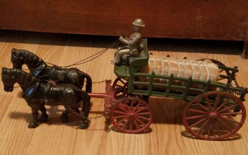 Vintage Cast Iron Kenton Dray Wagon