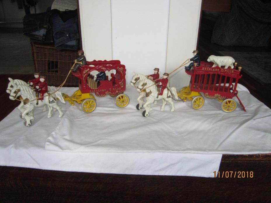Antique cast iron Kenton Circus toys