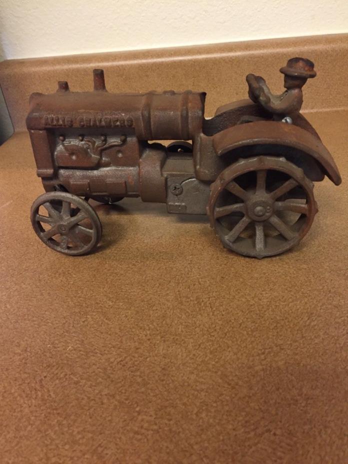 Vintage Allis Chalmers Tractor Cast Iron Farmer removable