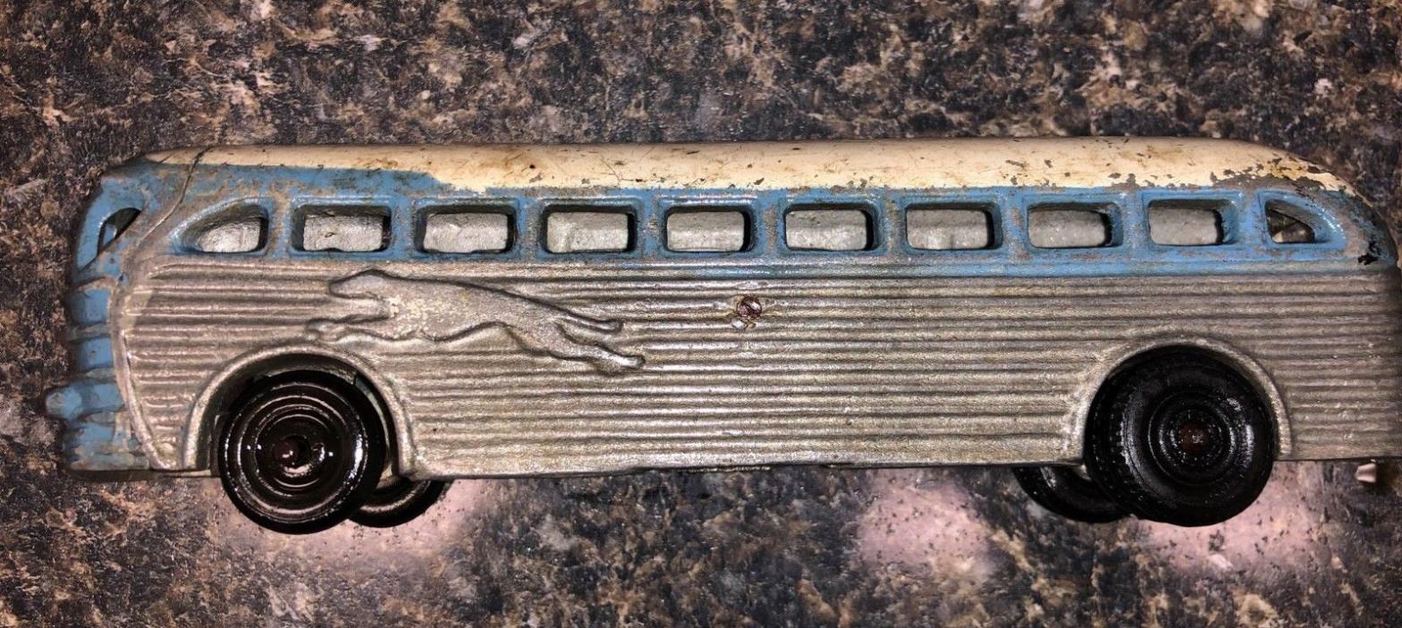 RARE Vintage Cast Iron Greyhound Bus G101L