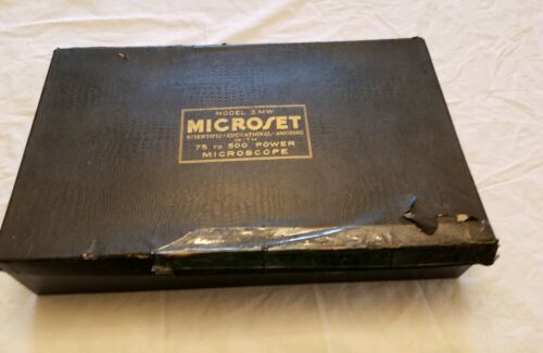 Old Microset Cast Iron Microscope Set  Fifth Avenue