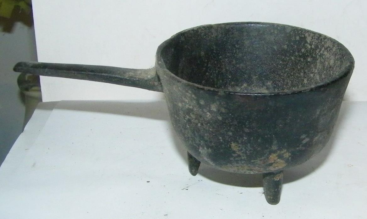 antique cast iron toy footed cookware kitchenware  handled 2