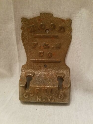 cast iron f and s co hood part must see corning ny stove?