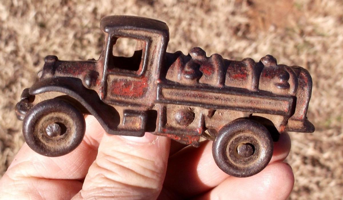 AC Williams 1920's Cast Iron Gasoline Truck, Original
