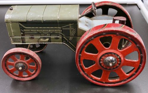 Antique 1925-1930 Hand Made German Bing Werke Fordson Toy Tin Metal Tractor