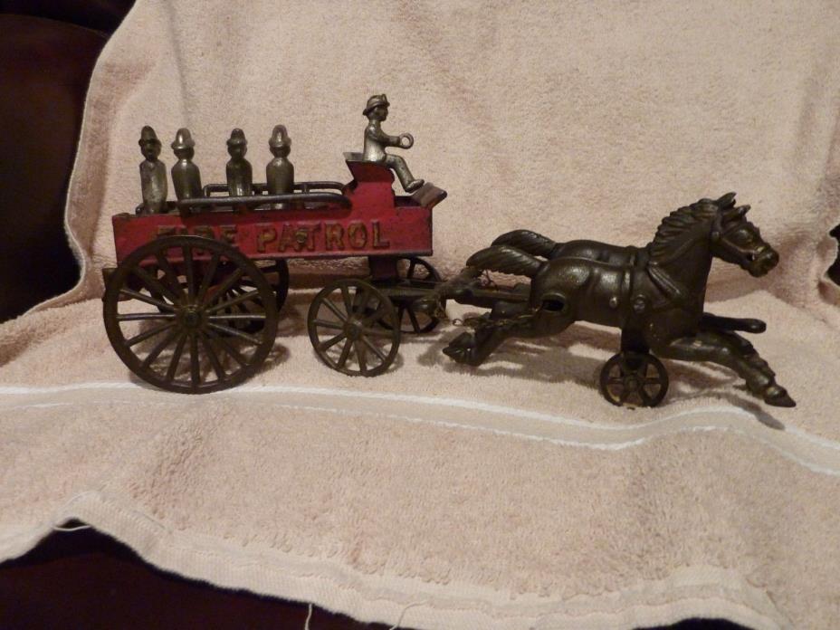 Hubley Medium Fire Patrol Cast Iron Toy No 118 1906 13