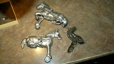 Antique Toy Parts Kenton,Arcade,Hubley,Ives,-3 Cast Iron Metal Horse Parts