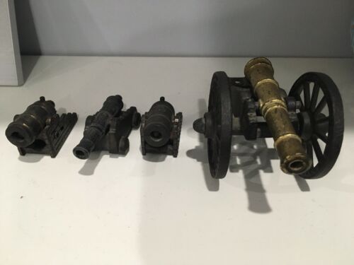 4 CAST IRON Cannon Toys