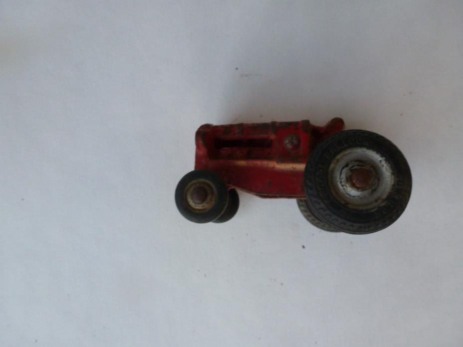 Vintage Arcade Cast Iron Tractor, Red Toy Miniature