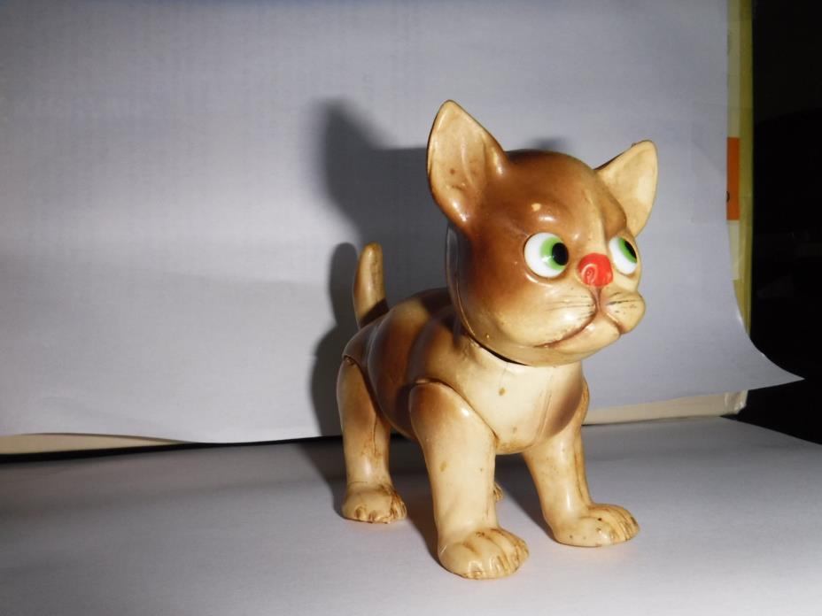 VINTAGE VERY RARE BEAUTIFUL JUNO MADE IN GERMANY CELLULOID CAT