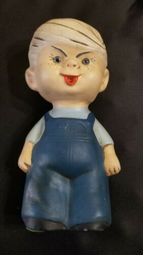 Vintage 1968 DENNIS THE MENACE DOLL 7.5 Inche ceramic marked figurine