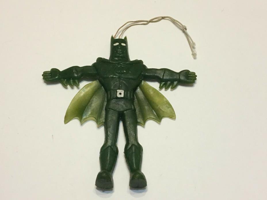 Vintage Green Batman BENDY Action Figure Made in Hong Kong