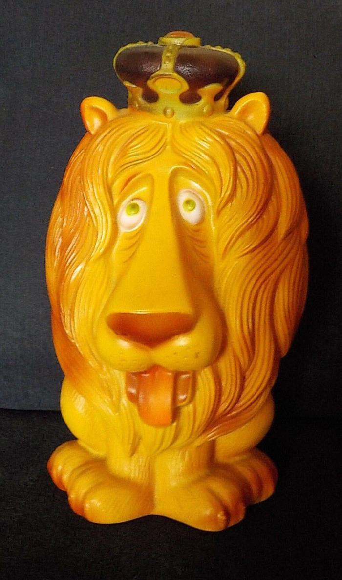 Vintage Leo the Lion Blow Mold Bank 13 inches tall
