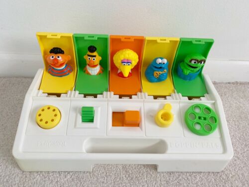 Vintage 80s 1980 Playskool Poppin’ Pals Sesame Street Working Condition GUC