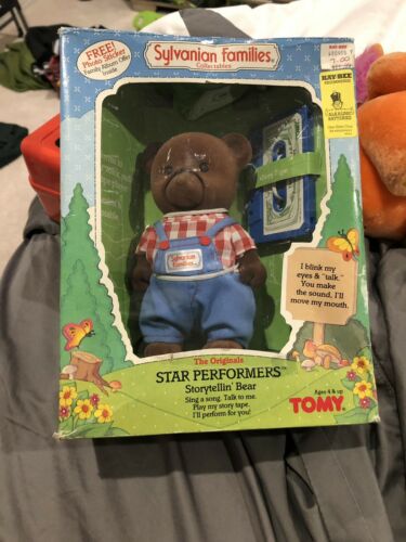 TOMY Epoch Vintage Sylvanian Families Star Performers Storytellin' BROWN BEAR
