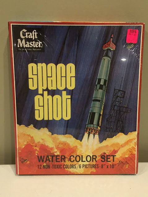 Water Color Set Craft Master Vintage 1969 Space Shot Factory Sealed NIB