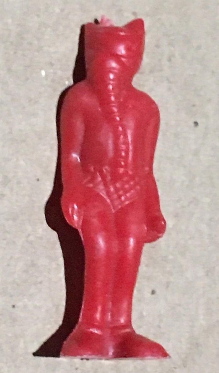 Vintage Red Hard Plastic Alien Space Figurine Gumball Vending Toy Prize Premium