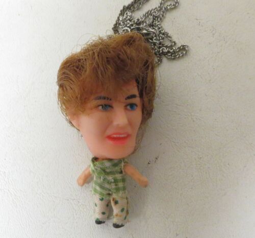 Vintage 1960s Weird KIDDLE KLONE NECKLACE with maybe a SHOWBIZ BABIES Head