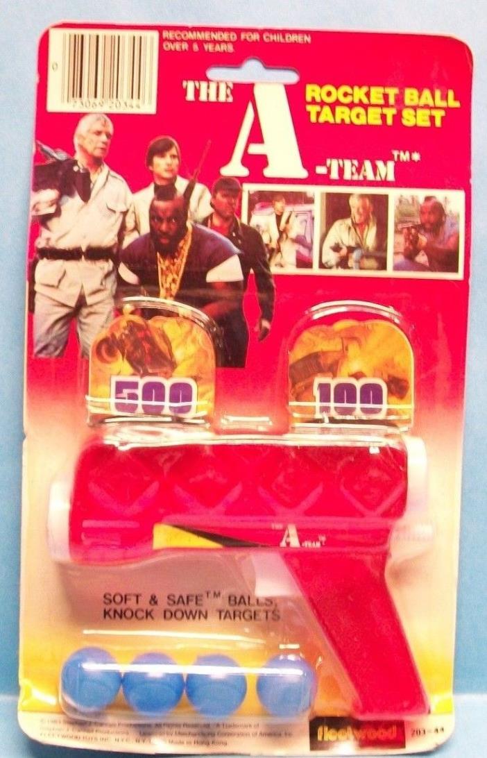 Vintage 1983 FLEETWOOD The A-Team Rocket Ball Target Set