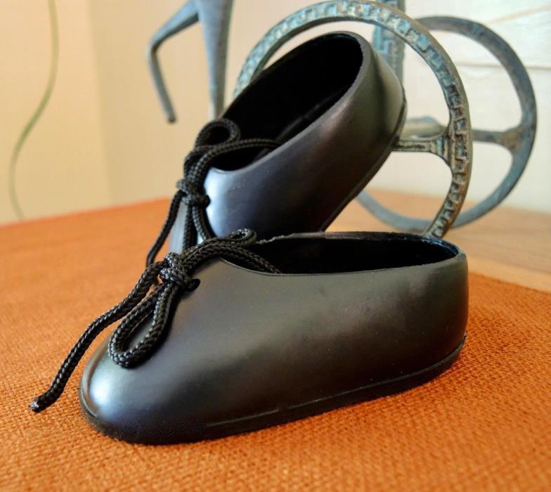 Vintage Goldberger Ventriloquist Doll's Black Shoes