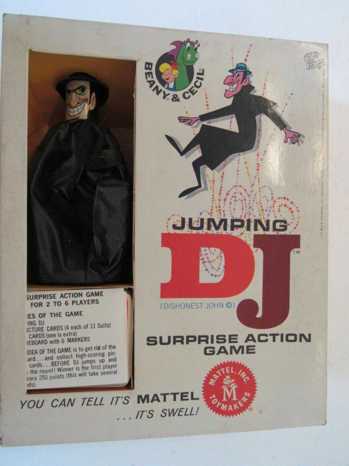 Cecil and Beany Jumping DJ Surprise Action Game 1962 Boxed Vintage