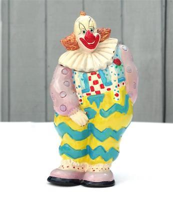 Vintage 1983 BOZO the Clown Hand Painted Collectible Figurine Piggy Bank