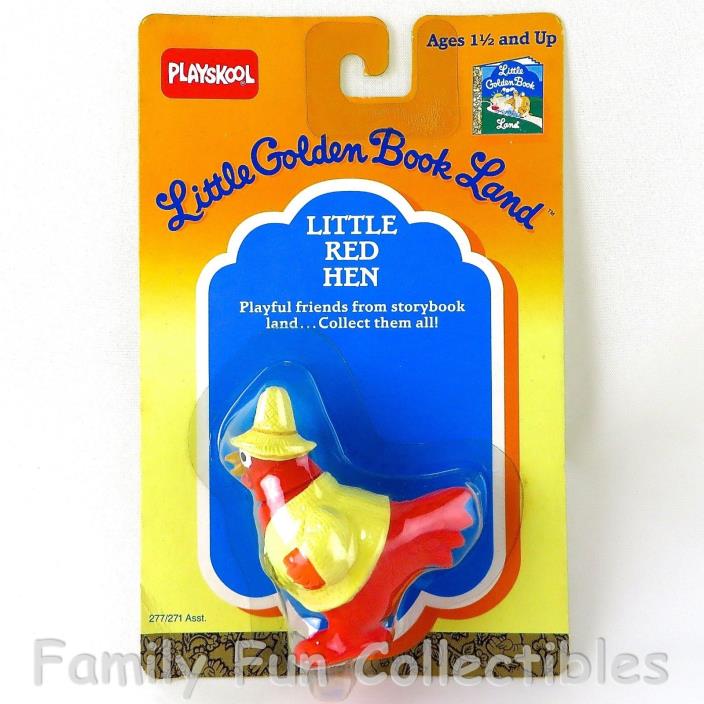 LITTLE GOLDEN BOOK LAND~1989 Playskool~Doll Figure~Little Red Hen~NEW MOC