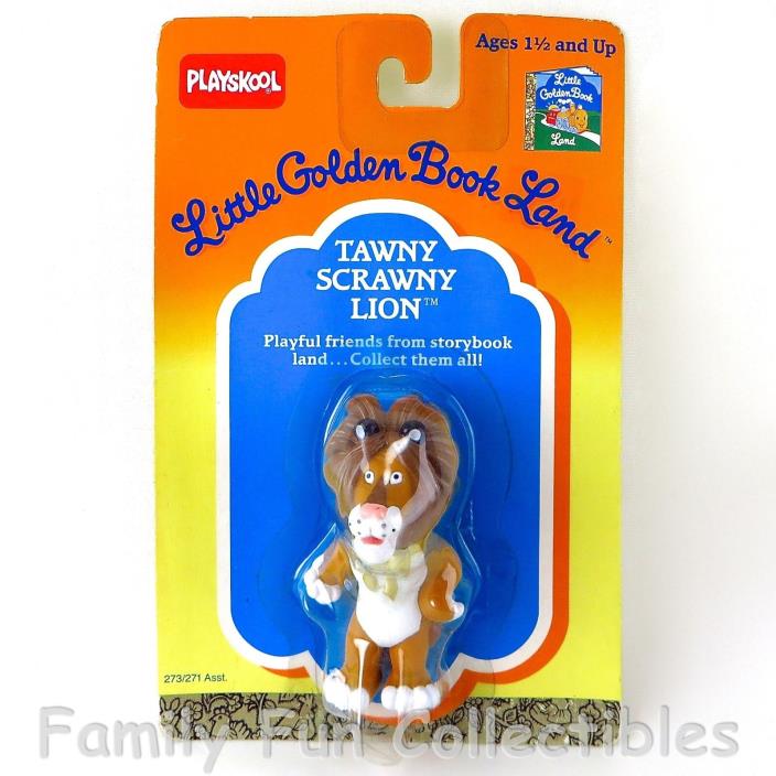 LITTLE GOLDEN BOOK LAND~1989 Playskool~Doll Figure~Tawny Scrawny Lion~NEW MOC