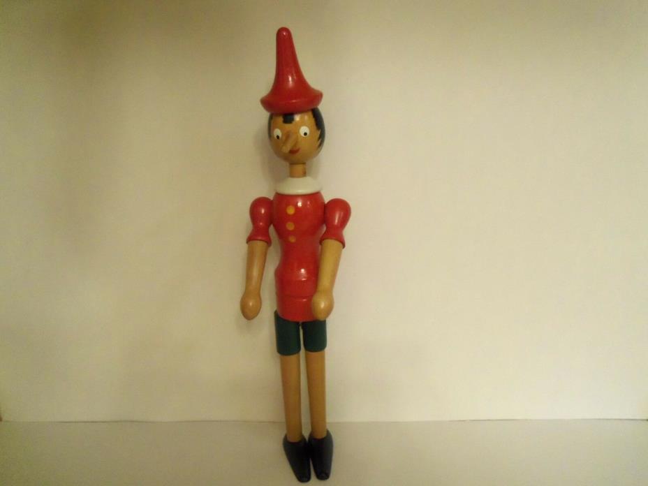 Pinnochio Christmas Wooden Doll Articulated 16
