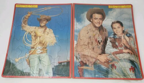 Buffalo Bill Junior - Built-Rite  Stay-N-Place Puzzle - New Old Stock -Lot of 2