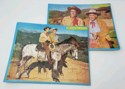 Wild Bill Hickok - Built-Rite  Stay-N-Place Puzzle - New Old Stock - Lot of 2