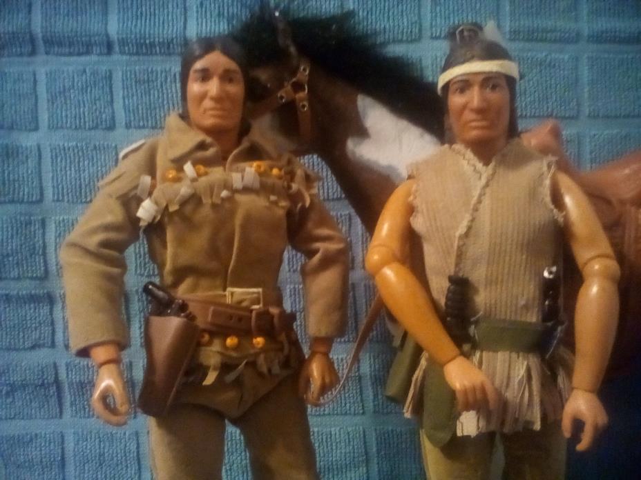 two vintage tontos and horse the lone rangers sidekick by gabriel