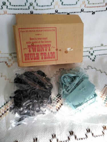Vintage 1960's 20 Mule Borax Team Model Kit  Bags Sealed No Instructions