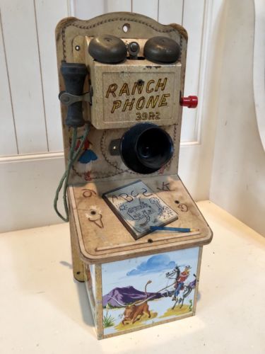 1950’s “Ranch Phone” Toy ~ Gong Bell Mfg