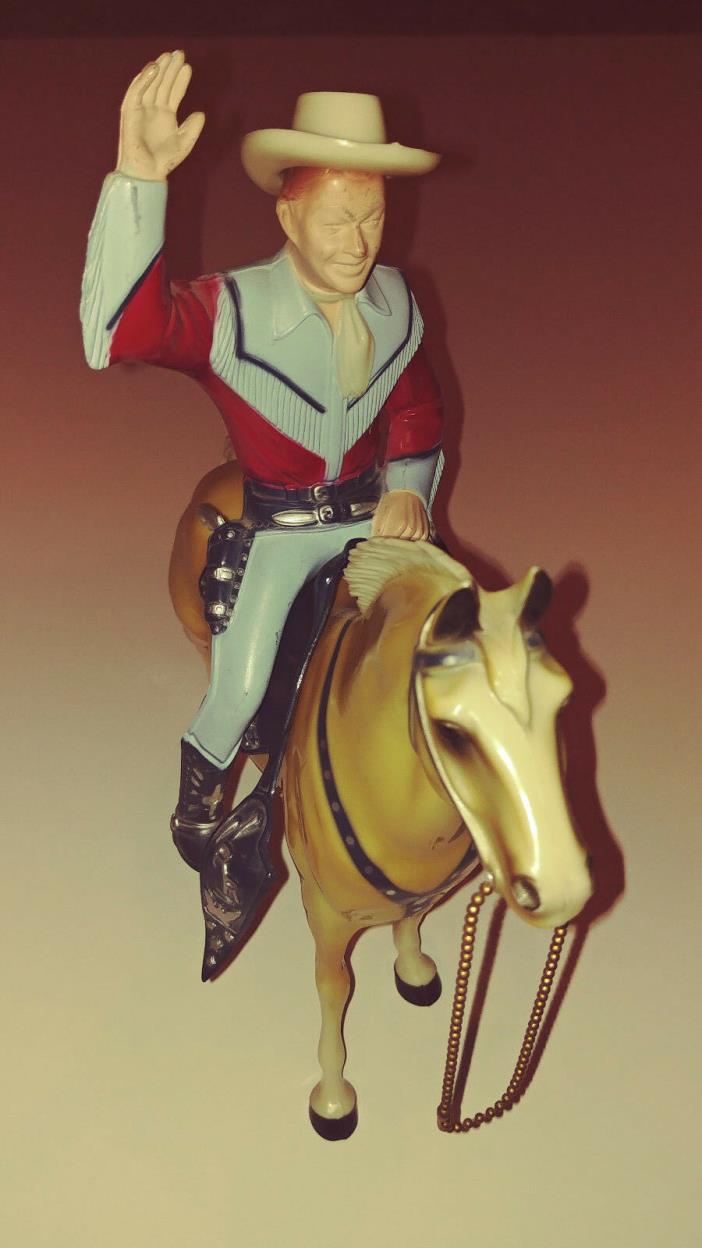 VINTAGE 1950's HARTLAND Statue ROY ROGERS and Horse TRIGGER Early Chain Reins